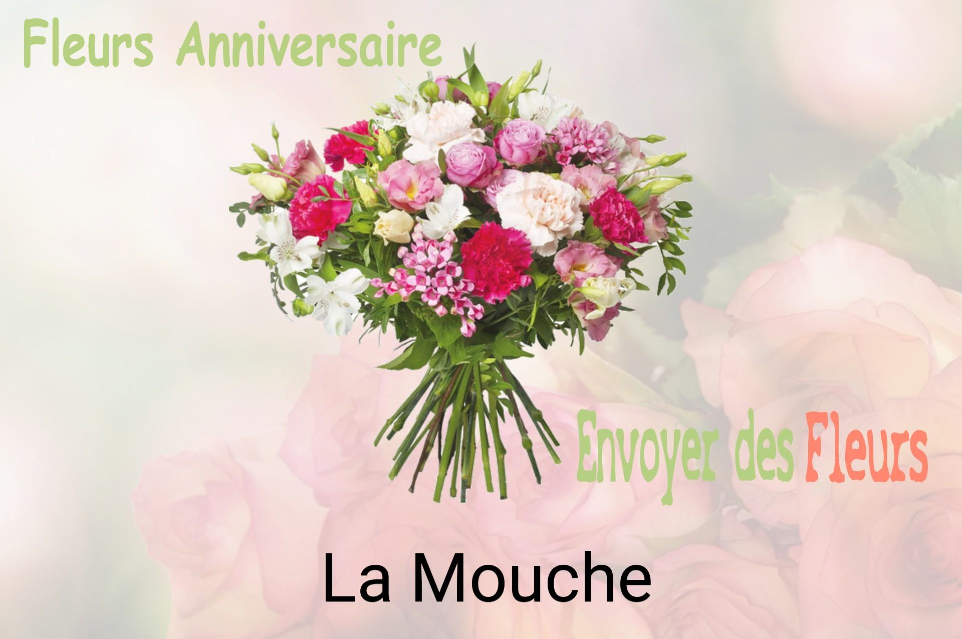 Bouquet de fleurs d’anniversaire livré à La Mouche