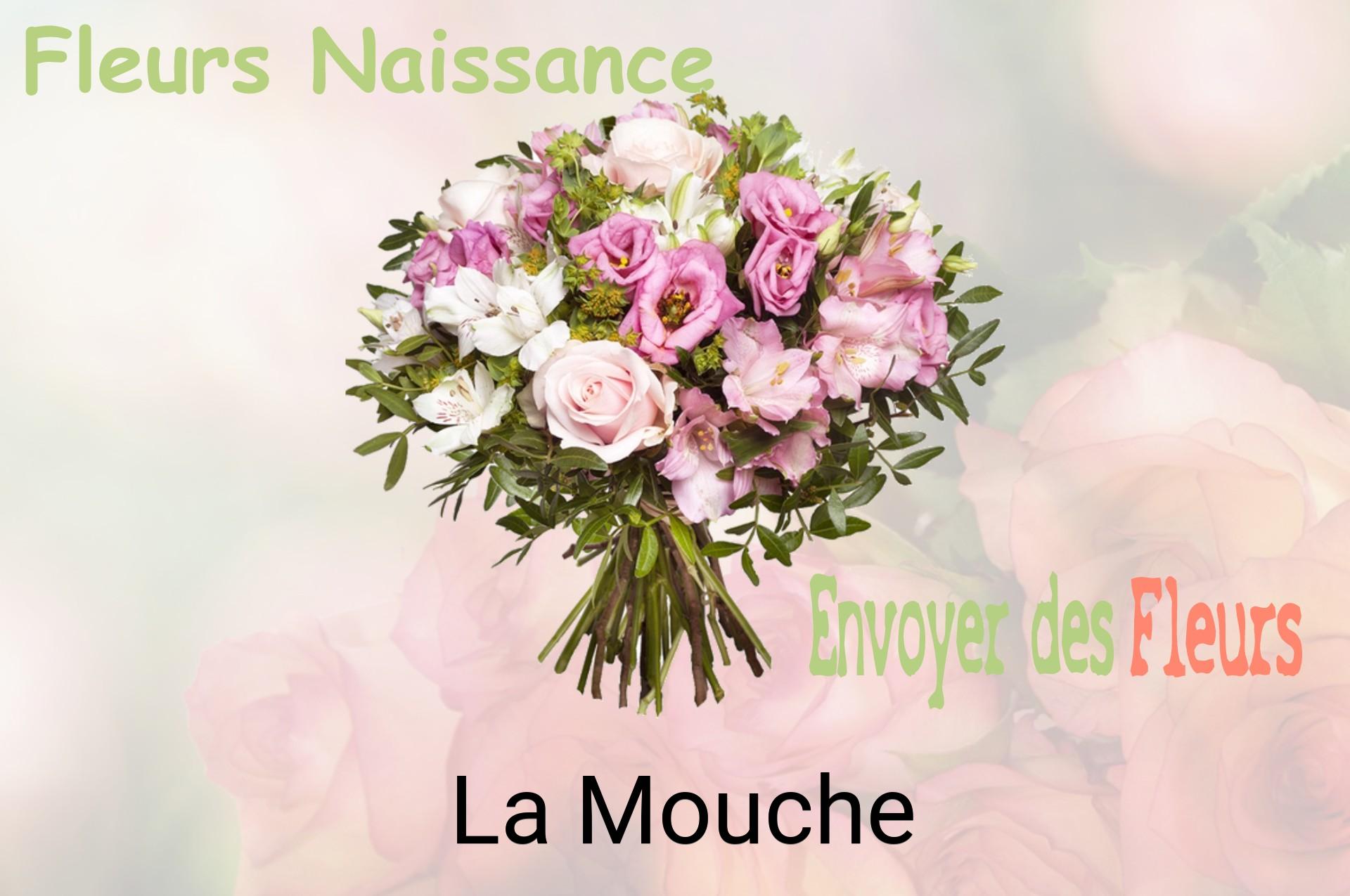 Bouquet de fleurs de naissance livré à La Mouche